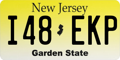 NJ license plate I48EKP