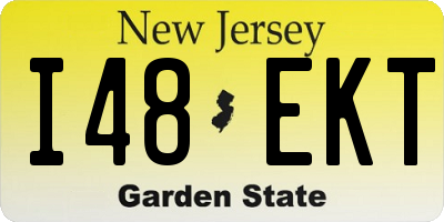 NJ license plate I48EKT