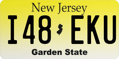 NJ license plate I48EKU