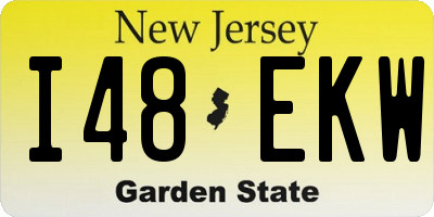 NJ license plate I48EKW