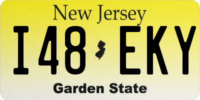 NJ license plate I48EKY