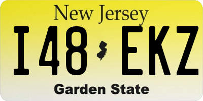 NJ license plate I48EKZ