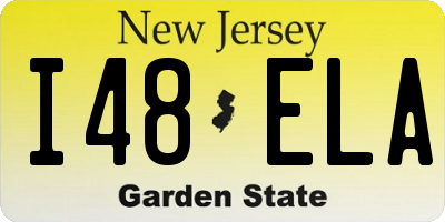 NJ license plate I48ELA