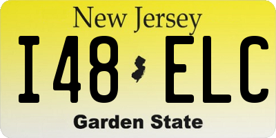 NJ license plate I48ELC