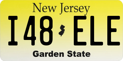 NJ license plate I48ELE