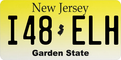 NJ license plate I48ELH