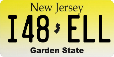 NJ license plate I48ELL