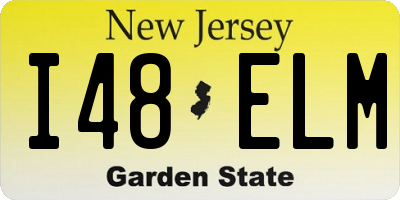 NJ license plate I48ELM