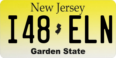 NJ license plate I48ELN