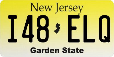 NJ license plate I48ELQ