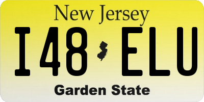 NJ license plate I48ELU