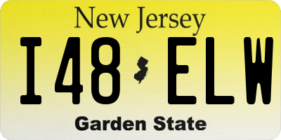 NJ license plate I48ELW