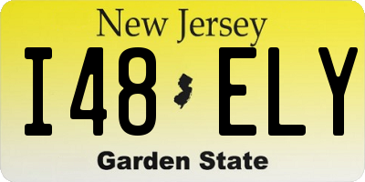NJ license plate I48ELY