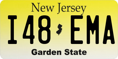 NJ license plate I48EMA