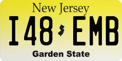 NJ license plate I48EMB