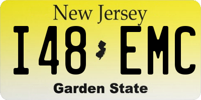 NJ license plate I48EMC