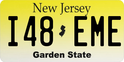NJ license plate I48EME