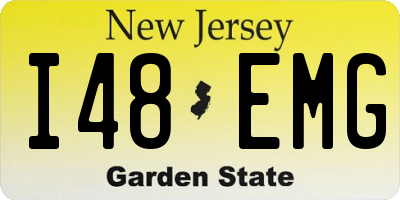 NJ license plate I48EMG