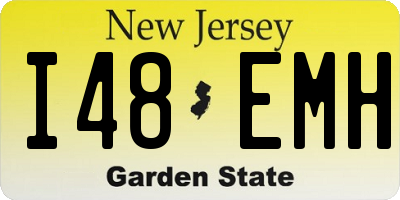 NJ license plate I48EMH