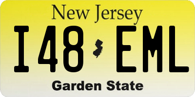 NJ license plate I48EML