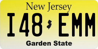NJ license plate I48EMM