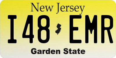 NJ license plate I48EMR
