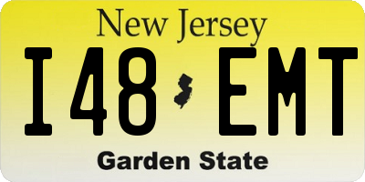 NJ license plate I48EMT