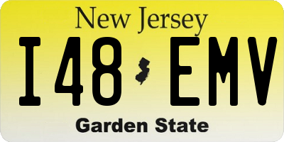 NJ license plate I48EMV