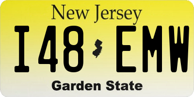 NJ license plate I48EMW