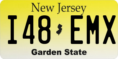 NJ license plate I48EMX