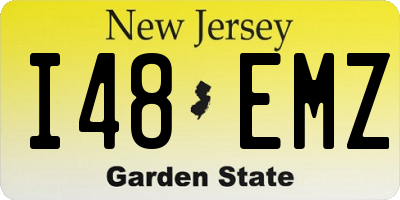 NJ license plate I48EMZ