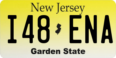 NJ license plate I48ENA