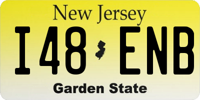 NJ license plate I48ENB