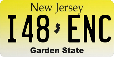 NJ license plate I48ENC