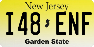NJ license plate I48ENF