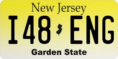 NJ license plate I48ENG