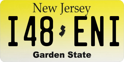 NJ license plate I48ENI
