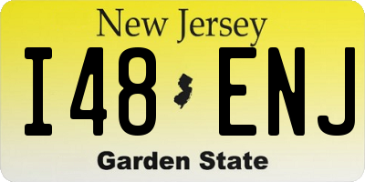 NJ license plate I48ENJ