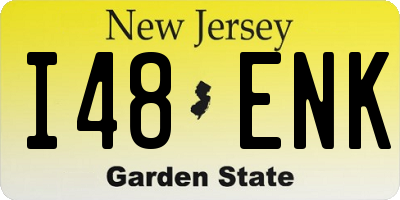NJ license plate I48ENK