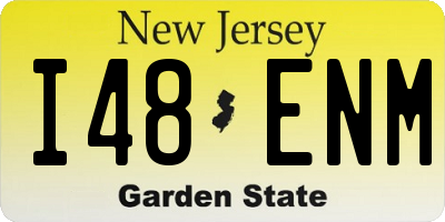 NJ license plate I48ENM
