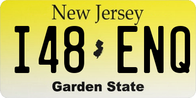 NJ license plate I48ENQ