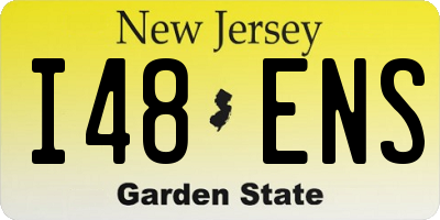 NJ license plate I48ENS