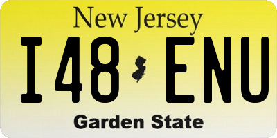NJ license plate I48ENU