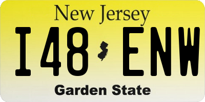 NJ license plate I48ENW