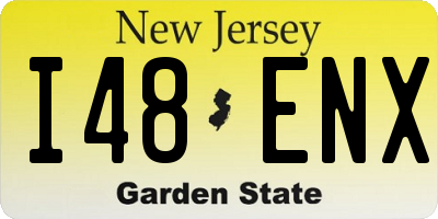 NJ license plate I48ENX