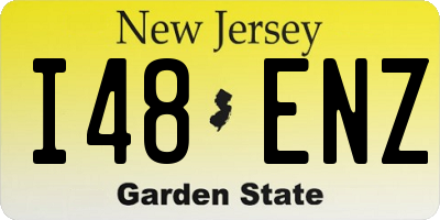 NJ license plate I48ENZ