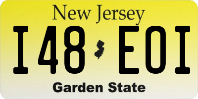 NJ license plate I48EOI