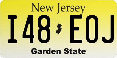 NJ license plate I48EOJ