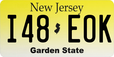 NJ license plate I48EOK
