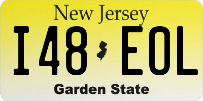 NJ license plate I48EOL